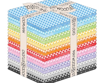 Playtime Cotton Flannel Fabric Fat Quarter Bundle – 20 Pieces, Maywood Studio