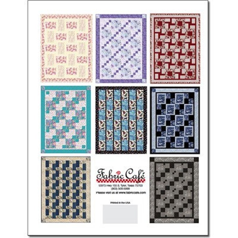 Fast and Fun 3Yard Quilts Pattern Book by Donna Robertson Etsy