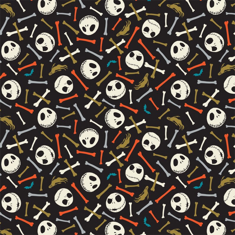14 prints Jack is Back Camelot Fabric SALE RARE Nightmare Before Christmas Disney Fabric Layer Cake 10 Squares 42 Pieces