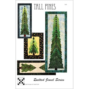 Tall Pines Christmas Tree Quilt, Wall Hanging e modello di runner da tavolo Fornitore The Irish Chain