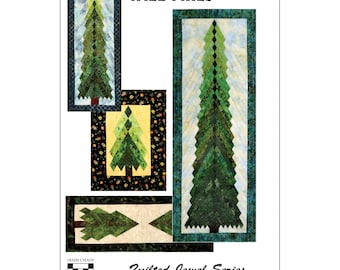 Tall Pines Christmas Tree Quilt, Wall Hanging and Table Runner Pattern Vendor The Irish Chain