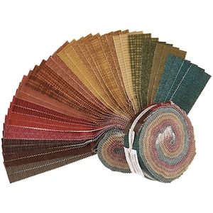 Woolies Flannel Desert Sunset Fabric Precut Quilt Strips by Maywood Studio 2.5 Inch (40 Pieces)