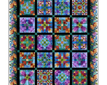 Prism Sampler BOM QUILT PATTERN  by Jason Yenter - Vendor In the Beginning - pattern only