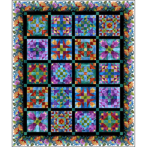 Prism Sampler BOM QUILT PATTERN  by Jason Yenter - Vendor In the Beginning - pattern only