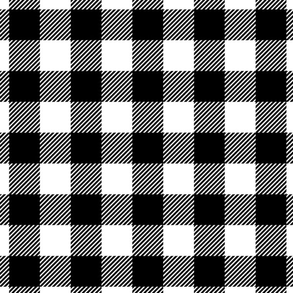 CLEARANCE!! Buffalo Check Plaid FLANNEL Cotton Fabric by David Textiles Black and White Check Fabric