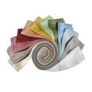 Starlight Metallic Fabric Jelly Roll 2.5” Quilt Strips 40 Pieces - Cotton Quilt Fabric by Maywood - Solids, Metallics