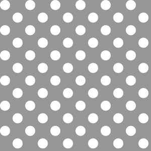 Kimberbell Basics Dots Grey Cotton Fabric by Maywood Studio
