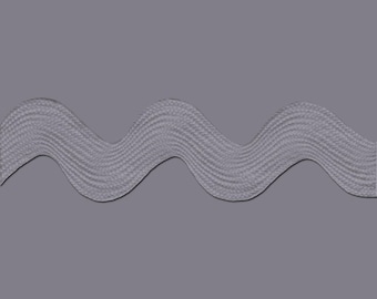 Jumbo Ric Rac 1.375" by the Yard - Grey - Mommy and Me Quilt Trim