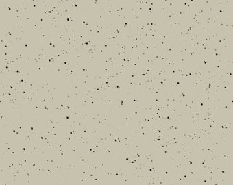 Love Is... Nursery Baby Fabric Speckled Solid Taupe Light Grey by Maywood Studio Cotton Quilt Fabric - Designer Hannah Dale - 6205-K