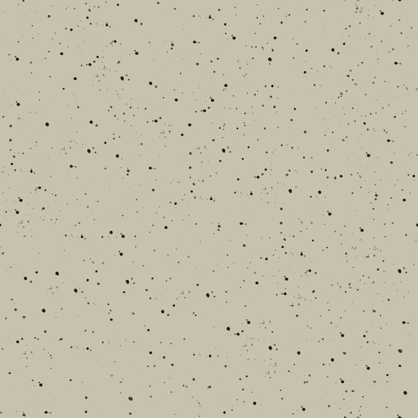 Love Is... Nursery Baby Fabric Speckled Solid Taupe Light Grey by Maywood Studio Cotton Quilt Fabric - Designer Hannah Dale - 6205-K