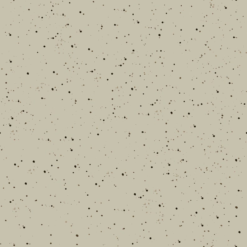Love Is... Nursery Baby Fabric Speckled Solid Taupe Light Grey by Maywood Studio Cotton Quilt Fabric Designer Hannah Dale 6205-K image 1