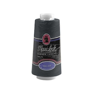 A&E Maxi-Lock Serger Cone Thread - Black 32002 - 3000 Yards - New, Open Package and Patrials - See Variations
