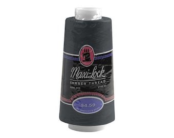 A&E Maxi-Lock Serger Cone Thread - Black 32002 - 3000 Yards - New, Open Package and Patrials - See Variations