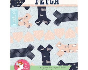 Fetch Dog Bone Quilt Pattern by It’s Sew Emma