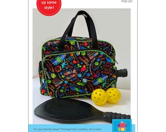 Pickleball Bag Pattern by Kristine Poor - Pourhouse Quilt Designs