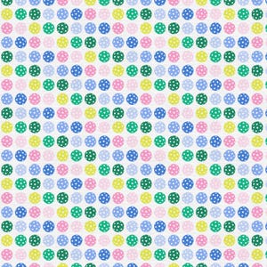 Pickleball Playtime - Rainbow Ball - Cotton Fabric - by Paintbrush Studio Fabrics PSF120-25087