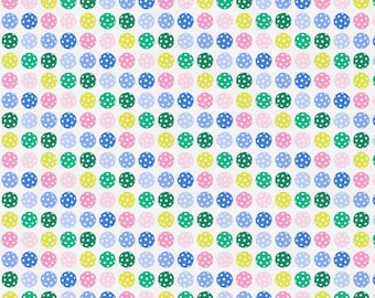 Pickleball Playtime - Rainbow Ball - Cotton Fabric - by Paintbrush Studio Fabrics PSF120-25087