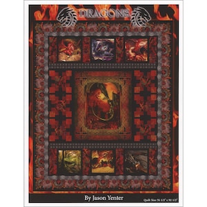 Dragons QUILT PATTERN  by Jason Yenter Vendor In the Beginning - pattern only
