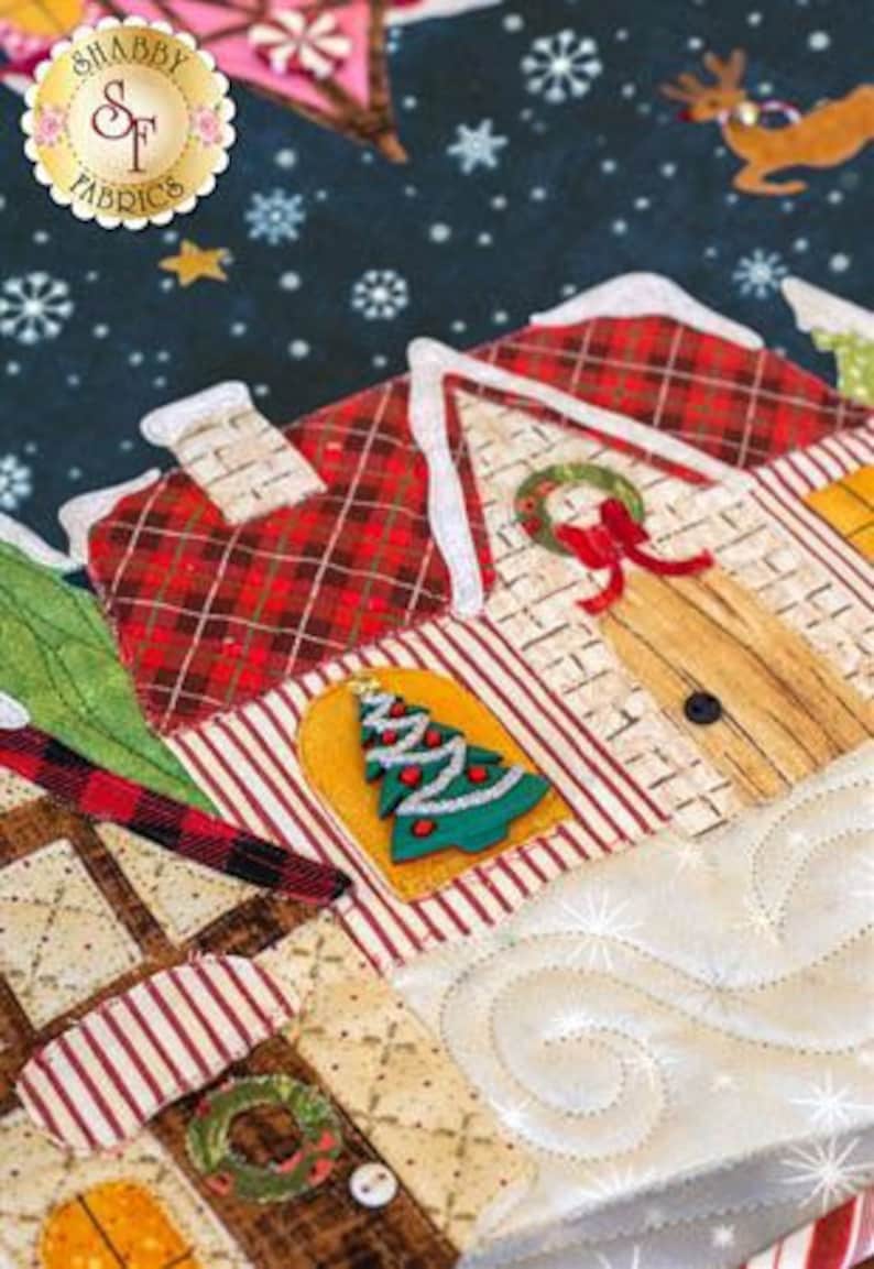 CHRISTMAS EVE Table Runner Applique Quilt Pattern by Shabby Etsy
