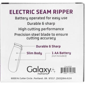 Electric Seam Ripper 4" Battery Operated Galaxy Notions image 5