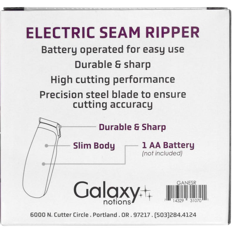 Electric Seam Ripper 4" Battery Operated Galaxy Notions image 5