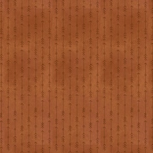May include: A seamless pattern of brown arrows pointing upwards on a brown background. The arrows are arranged in vertical rows with a small circle between each arrow.
