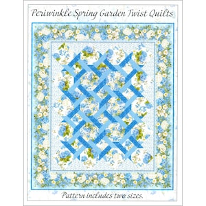 Periwinkle Spring Twist Quilt Pattern - Hersteller: Am Anfang - NUR MUSTER