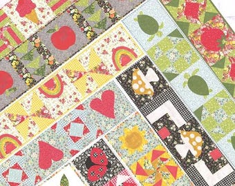 20 Table Runner Quilt Patterns - Gunge Love - Table Runner Club 2  - Includes Directions for Placemats - Previously Owned - Good Condition