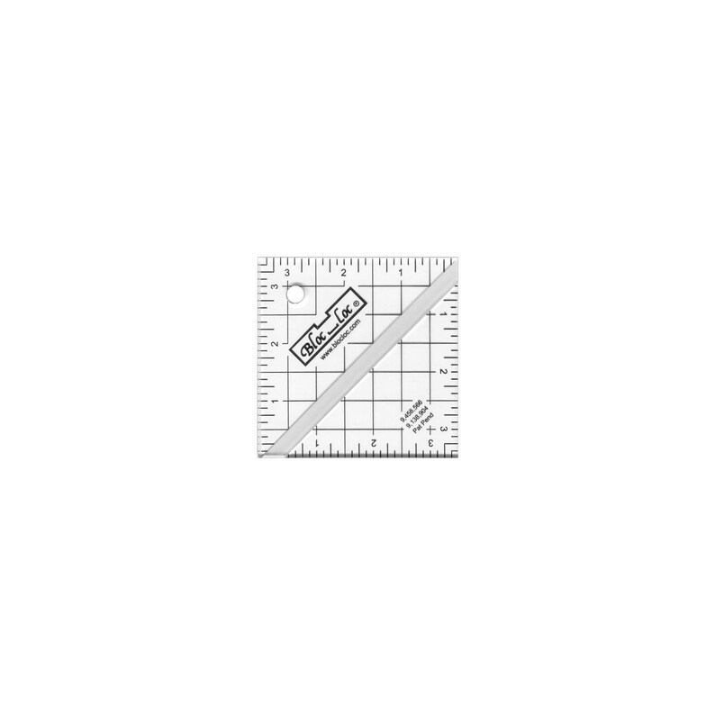 Hi Loc Ruler Bloc Loc Half Square Triangle Ruler - 3.5 Inch X 3.5 Inch - BLLHST-3.5 ...