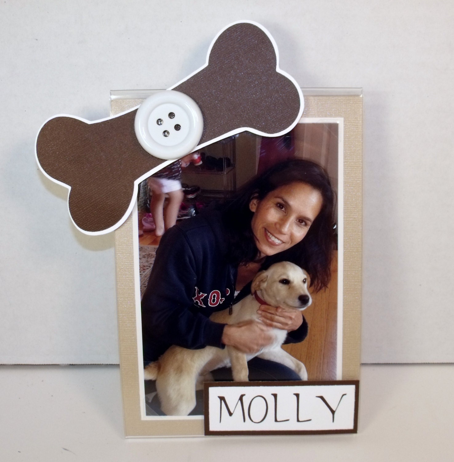 Dog Picture Frame Holds 5x7 or 4x6 Photo Personalized Etsy