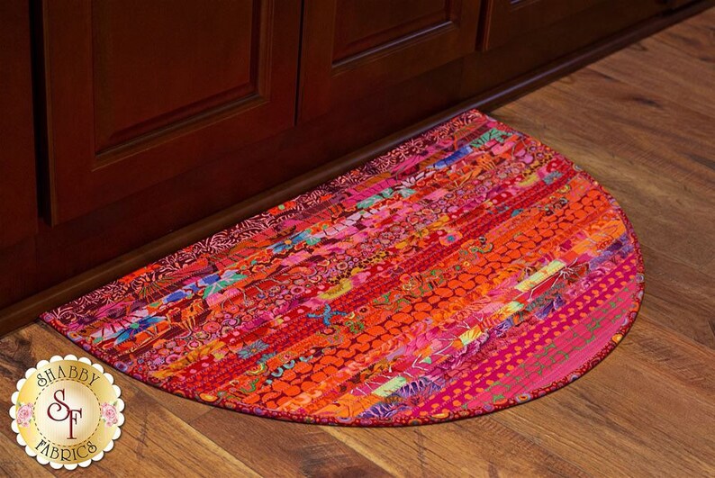 Jelly Roll Slice Rug Pattern by Shabby Fabrics Fabric Strips Etsy