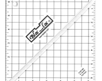 Bloc Loc Half Square Triangle Ruler 6.5 Inch Block Lock BLLHST-6.5