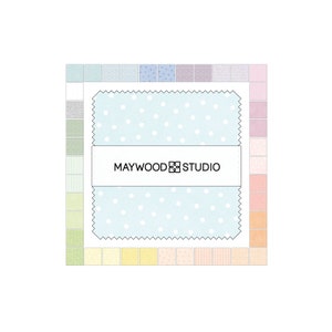 Woolies FLANNEL  Little Lambies Charm Pack -  5” Precut Quilt Squares - 42 Pieces - Pastels