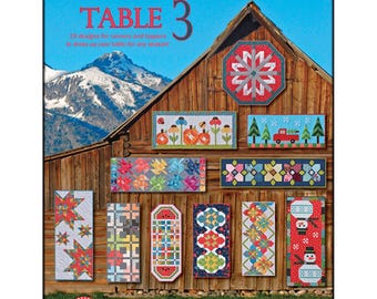 Trendy Table 3 Pattern Book by Heather Peterson Anka's Treasure - 15 Table Runner Patterns ANK332 - All Skill Levels