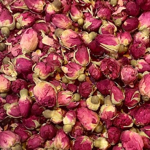Dried Red Rose Buds for Crafting - Wedding Confetti, Dried Flowers