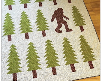 SALE! LEGENDARY Quilt Pattern NorthWest Sasquash/Big Foot Quilt - By Elizabeth Hartman