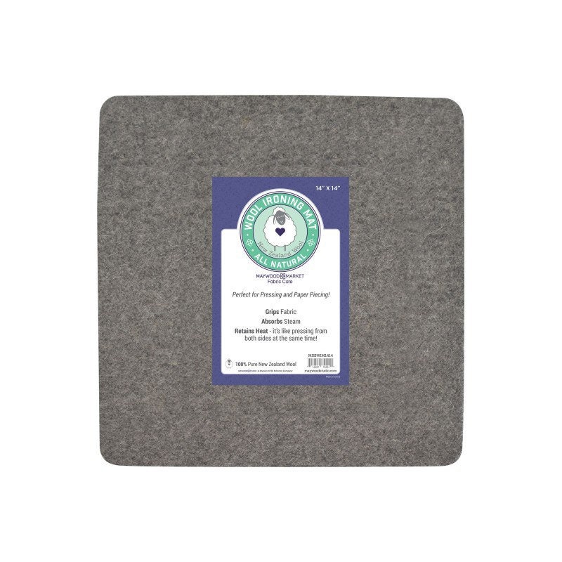  13.5 x 13.5 Wool Ironing Mat - Authentic 100% New Zealand  Wool Pressing Pad, Perfect for Quilting and More!