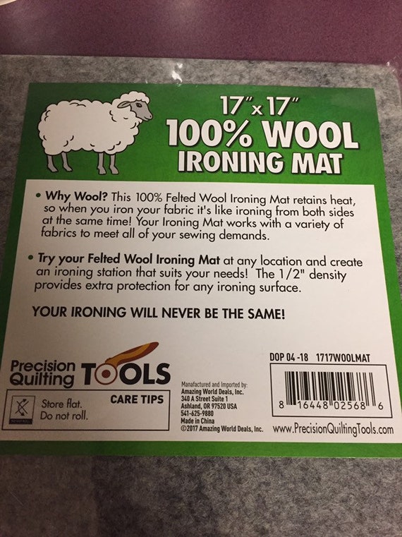 Sale Wool Felted Ironing Mat For Quilting 17 X 17 Etsy