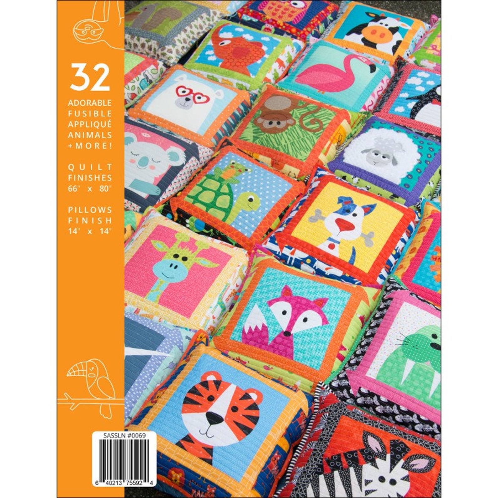 Zootropolis Animal Applique Baby Quilt Pattern Book Quilt Etsy Canada