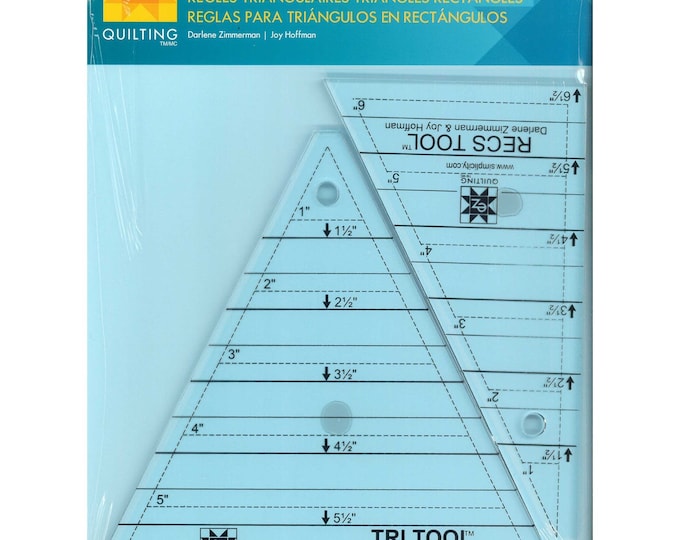 Quilt Ruler, EZ Quilting, Tri Recs Triangle Rulers, Acrylic Ruler