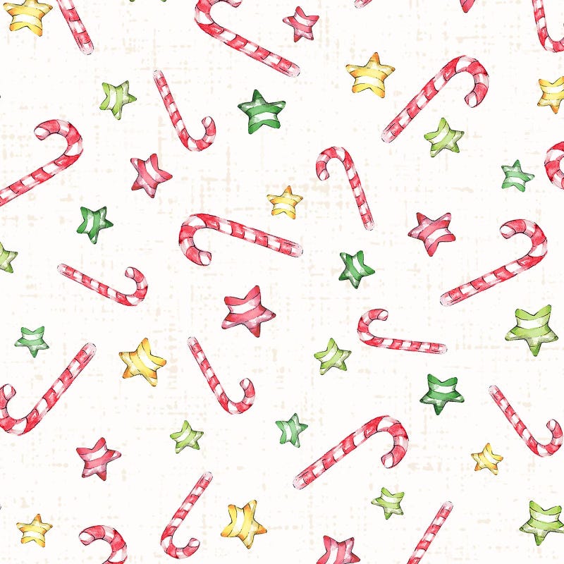 Fabric With Little Candies - Etsy
