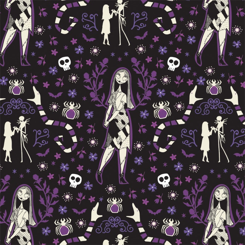 14 prints Jack is Back Camelot Fabric SALE RARE Nightmare Before Christmas Disney Fabric Layer Cake 10 Squares 42 Pieces