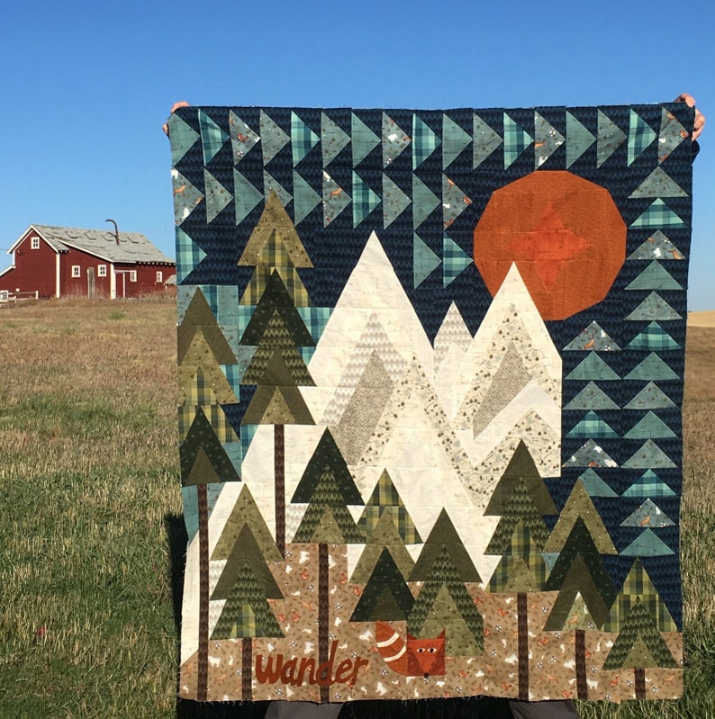 SALE The Mountains are Calling Quilt Pattern One Sister Designs Janet Nesbitt image 2