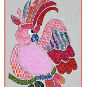 Cosmo the Cockatoo Applique Pattern - by Monica and Alaura Poole - Pattern Poole