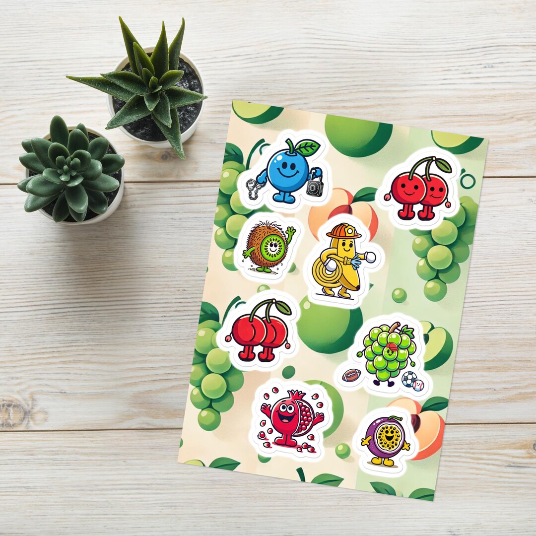 Stickers- Feeling Grapes (fruit Characters) - Etsy