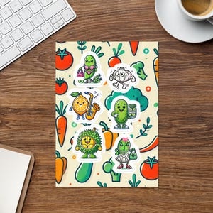 Stickers- Obst & Gemüse Mix