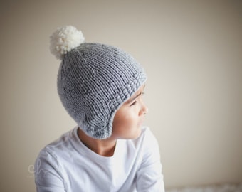 Earflap Hat, Earflap Beanie, Earwarmer