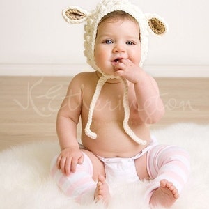 Lamb Hat, Animal Hat for Kids, Babies Winter Hat image 1