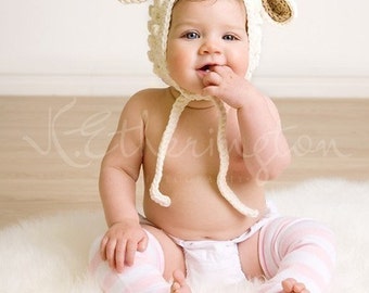 Lamb Hat, Animal Hat for Kids, Babies Winter Hat