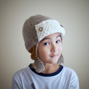 Pilote casque, casque pilote, cache-oreilles chapeau, chapeau d’hiver
